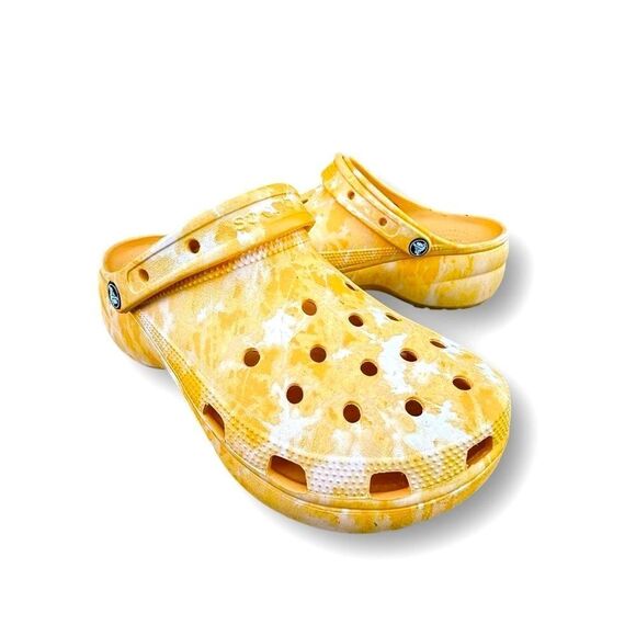 Crocs Iconic Platform Orange Sorbet Casual Slip On Comfort Shoes Women’s size 11 - Picture 8 of 15